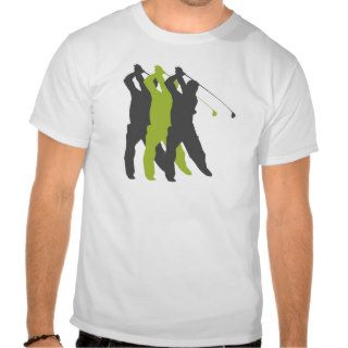 golfer silhouettes golf design t shirts