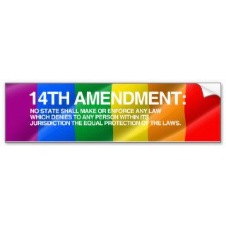 14TH AMENDMENT BUMPER STICKER