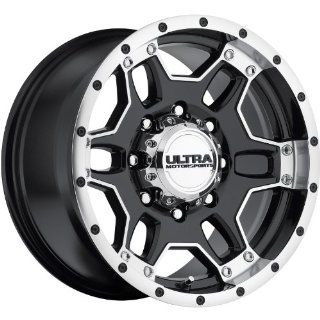 Ultra Mongoose 17 Machined Black Wheel / Rim 8x170 with a 12mm Offset and a 125 Hub Bore. Partnumber 178 7987B: Automotive