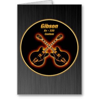 Gibson Es 335 Custom GB Ring decoration Cards