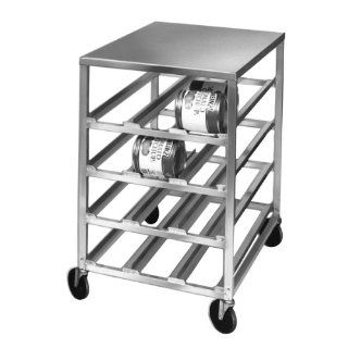 Mobile Aluminum Can Rack with Work Table: Health & Personal Care