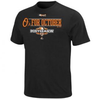 MLB Majestic Baltimore Orioles Youth 2012 MLB Playoffs Bound T Shirt   Black (Large) : Sports Fan T Shirts : Clothing