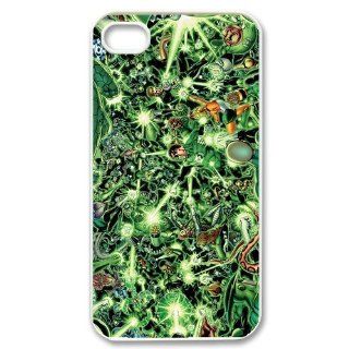 Custom Green Lantern Cover Case for iPhone 4 WX2249: Cell Phones & Accessories