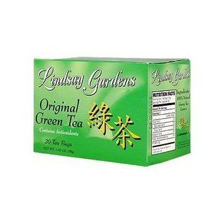 Original Green Tea Contains Antioxidants   20 bags, (Lindsay Gardens) : Grocery Tea Sampler : Grocery & Gourmet Food