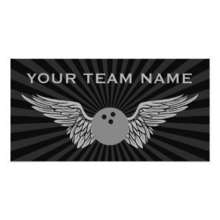 bowling team name print