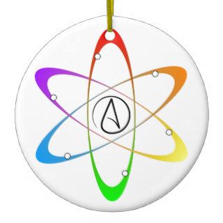 Atheist Atom Symbol Christmas Tree Ornament