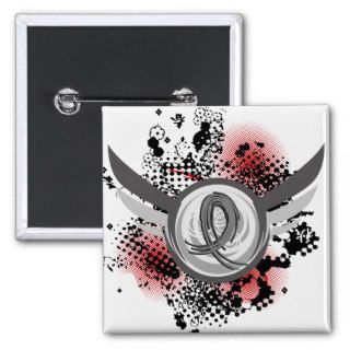 Grey Ribbon And Wings Diabetes Pins