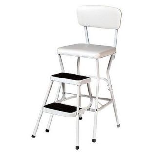 Cosco Step Stool: Cosco Chair with Step Stool   White