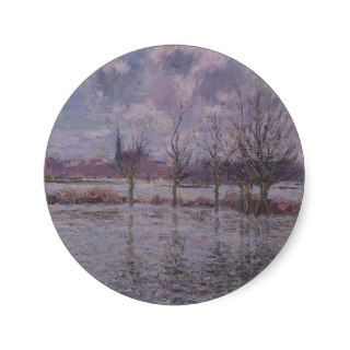 Gustave Loiseau  Flood Near Nantes Round Sticker