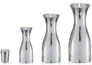 Italian Mazzetti Collection of Hammered Sterling Silver California Decanter & Wine Glass (Shot Glass) Set: Kitchen Products: Kitchen & Dining