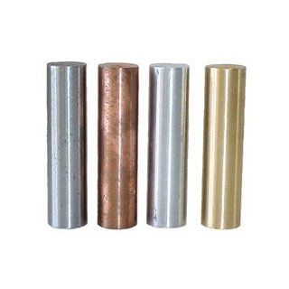SEOH Specific Gravity Metal Specimen Set of 4 Aluminum Brass Copper Steel Science Lab Physics Classroom Supplies