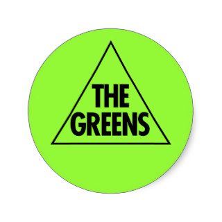 The Green Party: Australia 2013 Round Stickers