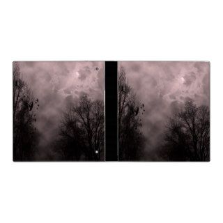 Blood Red Haunted Sky with Ravens Vinyl Binder