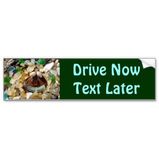 Texting Driving bumper stickers Text Later Drive