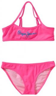 Pepe Jeans Mädchen Bikini PGB10098 GOLISA, Gr. 164 (14 Jahre), Pink (NEON PINK): Bekleidung