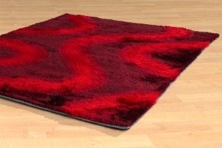 Hochflor Teppich modern 3DOptik 170 x 240 rot Amon: Küche & Haushalt