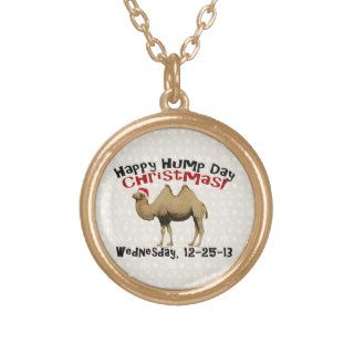 Happy Hump Day Christmas Funny Wednesday Camel Necklaces