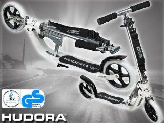Hudora Big Wheel 180, 180 mm Rollen, weiß/schwarz: Sport & Freizeit