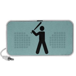 Baseball Symbol Doodle iPod Speakers