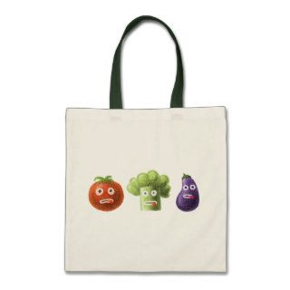 Funny Cartoon Vegetables Canvas Bags