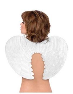 Angel Wings White Costume Accessory: Clothing