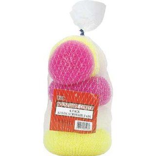 NYLON SCRUBBER PADS 6 PK ASSORTED (Sold: 3 Units per Pack): Everything Else