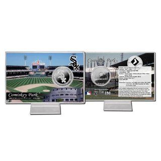 Chicago White Sox Comisky Park Silver Plate Coin Card: Sports & Outdoors
