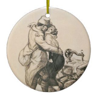 Alone at Last Enfin Seuls World War I Drawing Christmas Ornament