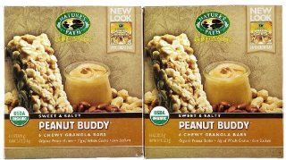 Natures Path Organic Chewy Granola Bars Sweet and Salty Peanut Buddy, Sweet and Salty Peanut Buddy 7 OZ(case of 6) (Pack of 2): Health & Personal Care