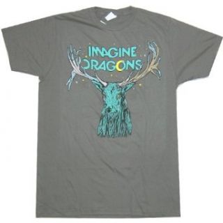 Imagine Dragons "Antlers" Image Grey T shirt (X Large) at  Mens Clothing store