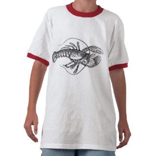 Vintage Lobster illustration T Shirts