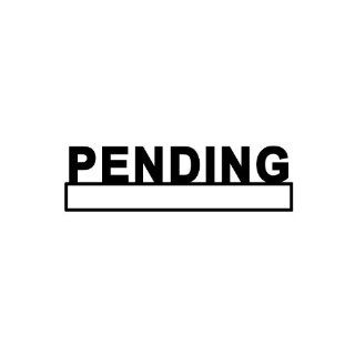 PENDING Pre inked Office Stamp (#761604 C) (Black) : Business Stamps : Office Products