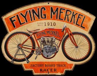 Flying Merkel Die Cut Sign: Automotive