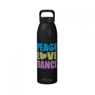 Peace Love Dance Drinking Bottles
