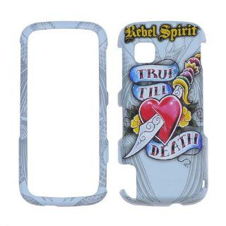 Rebel Spirit   True Till Death with rubberized finish   Tattoo Designer   Nokia Nuron 5230   Hard Case/Cover/Faceplate/Snap On/Housing/Protector: Cell Phones & Accessories