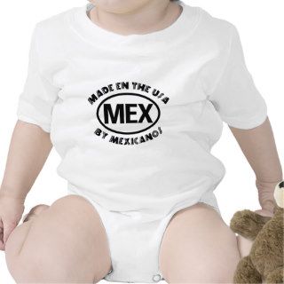 Funny Mexican Made In The USA Baby Bodysuit