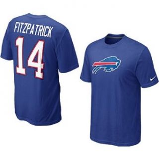 NIKE Men's Buffalo Bills Ryan Fitzpatrick Name And Number T Shirt   Size Large, Royal/grey Clothing