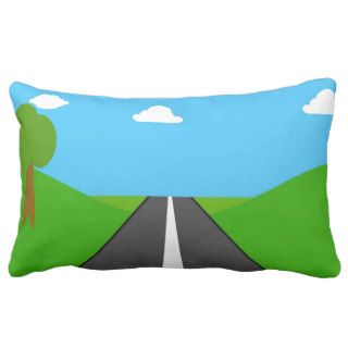 open road to success peace joy throw pillow