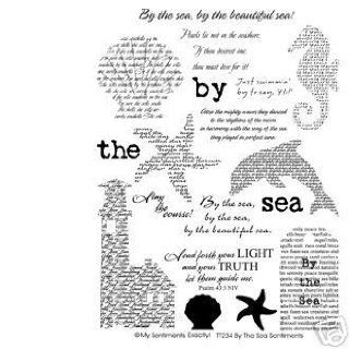 By the Sea Sentiments Clear Unmounted Rubber Stamp Set (TT234)