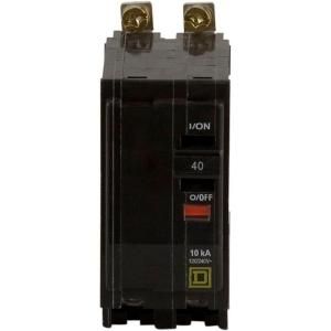 Square D by Schneider Electric QO 40 Amp Two Pole Bolt On Circuit Breaker QOB240