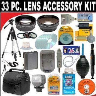 33 PC ULTIMATE MONSTER SUPER SAVINGS DELUXE DB ROTH ACCESSORY KIT, INCLUDES LENSES, FILTERS, VIDEO LIGHT, ACCESSORIES AND MUCH MORE! For The Sony DCR DVD103, DVD108, DVD308, DVD408, DVD508, DVD610, DVD650, DVD703, DVD705, DVD708, DVD710 DVD Camcorders + BO