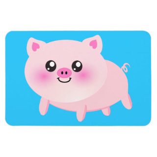 Cute pig cartoon vinyl magnet