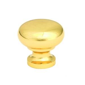 Giagni 1 1/4 in. Polished Brass Round Knob (150 Pack) KB 6BR 1 150