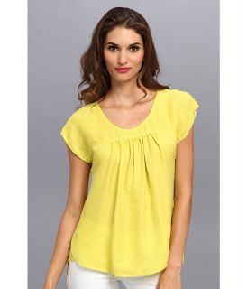 Rebecca Taylor Tee Shirt Womens Blouse (Yellow)