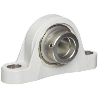 MRC CPB104ZML Pillow Block Bearing, 2 Bolt Holes, Non Relubricatable, Non Expansion, Polymer Coated Cast Iron, Eccentric Locking Collar, ZMaRC Coated Insert, Inch, 1 1/4" Bore Diameter: Industrial & Scientific