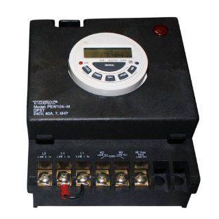 Tork PEW104 M P1100 Series Swimming Pool Timers, 7 Day Digital Control, 240 VAC Input Supply, DPST Contact, 40A Resistive/Inductive Rating, 7.5 Hp: Electronic Component Switches: Industrial & Scientific