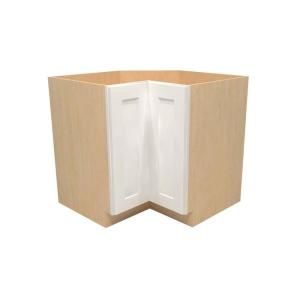 Home Decorators Collection Assembled 33x34.5x24 in. Easy Reach Super Susan Cabinet in Newport Pacific White EZR33SSR NPW