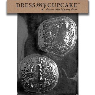 Dress My Cupcake DMCK121SET Chocolate Candy Mold, Reptile Rocks, Set of 6: Kitchen & Dining