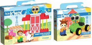 K'NEX Kid Tractor Pals/Farmyard Friends Interlocking Building Set Kit: Toys & Games