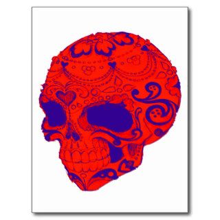 SANTO MUERTE MASK POSTCARD